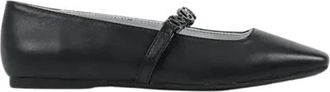 Karl Lagerfeld Konnie Ballerina - Dames - Ballerinas - Zwart - 41 EU - Leer - Schoenen