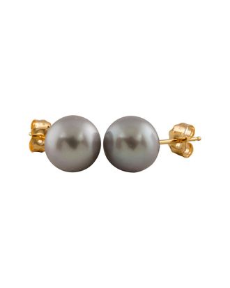 Splendid Pearls 14K & Silver 8-8.5Mm Freshwater Pearl Studs