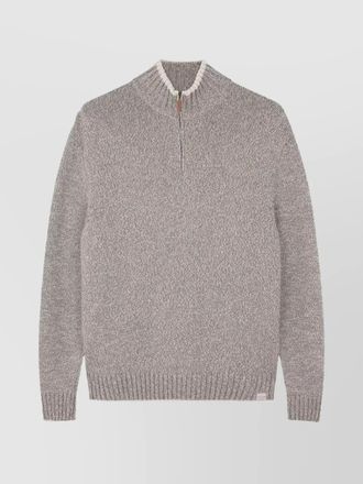 Paul & Shark high collar textured knit sweater