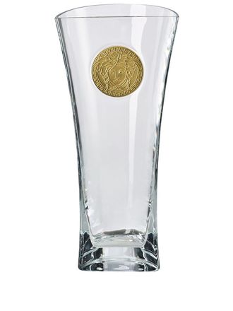 Versace Glazen vaas (40cm) - Wit