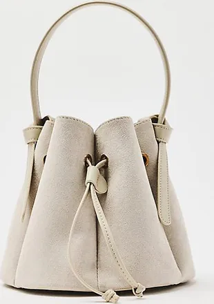 Melie Bianco Laguna Cinched Mini Faux-Suede Bucket Bag