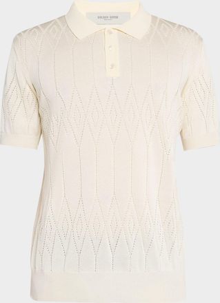 Golden Goose Mens Journey Knit Polo Shirt
