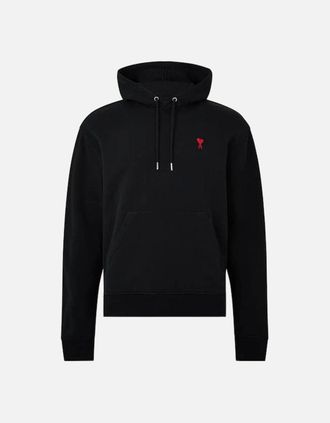 Ami Mens Ami Paris Classic Logo Hoodie Black - Size: 40