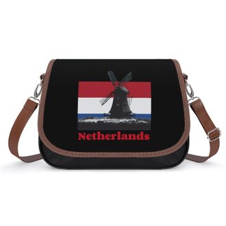Generic Netherlands Dutch Windmill Fashion Womens Crossbody Bags Novelty Handbag Shoulder Bag Purse