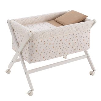 Cambrass Minicuna tijera madera 55x87x74 cm beige/bco