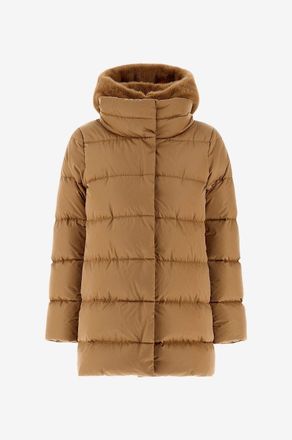 Herno Halblanger Parka mit Kapuze und Kunstfell