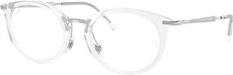 Ray-Ban Demo Oval Unisex Eyeglasses RX7255 2001 53