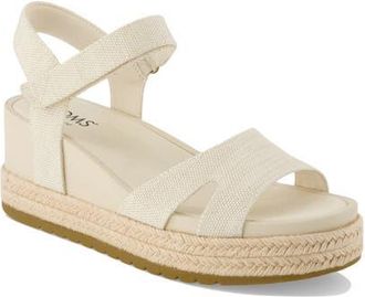 Toms Alana Wedge Sandal in Natural/Jute at Nordstrom, Size 6.5