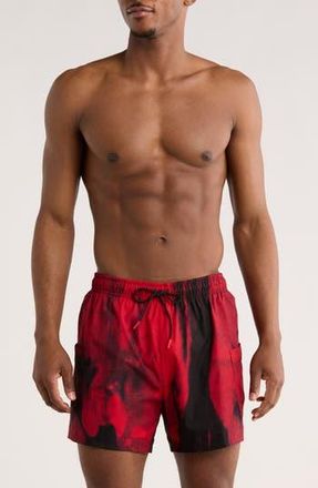 BOSS Myst Swim Trunks in Open Red at Nordstrom Rack, Size Xx-Large