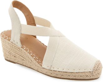Kensie Davina Slingback Wedge Sandal in Off White at Nordstrom Rack, Size 7.5