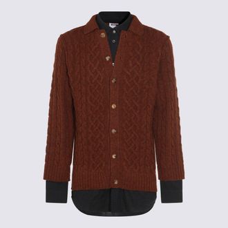 Moschino Brown Wool Knitwear