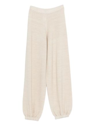 Fabiana Filippi elasticated-waistband trousers - Toni neutri