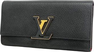 Louis Vuitton Noir Long Wallet (Bi-Fold) (Pre-Owned)