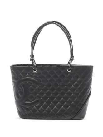 Chanel 2004-2005 quilted tote bag - Black