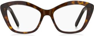 Marc Jacobs 53mm Rectangular Optical Glasses in Crystal Havana at Nordstrom