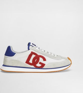 Dolce & Gabbana Mixed-material Dg Cushion Sneakers - Man Sneakers Red 39.5