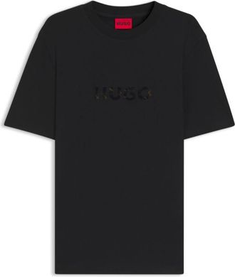 HUGO BOSS Tortoise-logo T-shirt in cotton jersey