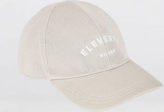 Eleventy Cappello Eleventy in twill di cotone con logo ricamato