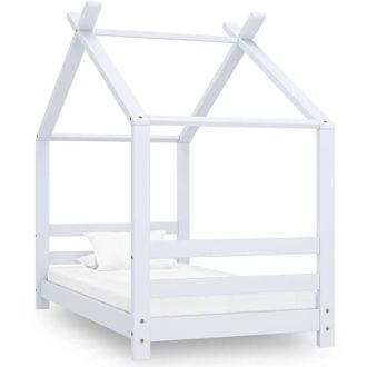 vidaXL Vidaxl - Estructura de cama infantil madera maciza pino blanco 70x140 cm
