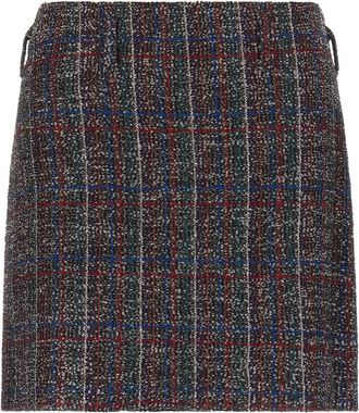 Missoni Short Skirts, female, Multicolor, Size: XS Sequin Tartan Skirt