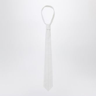 1989 STUDIO White Striped Tie