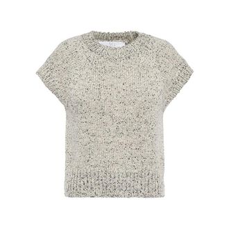Tela Truien & Vesten, Dames, Beige, L, Wol, Merino Knit Top