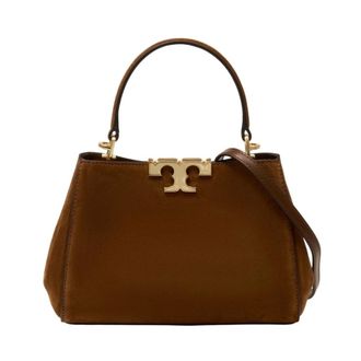 Tory Burch Mini Eleanor Suede Satchel - female - Tory Burch - Handbags - Brown - ONE SIZE - Bags