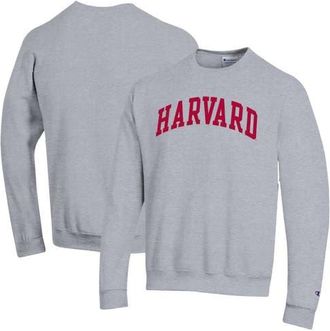 Champion Mens Champion Heather Gray Harvard Crimson Basic Arch Fleece Pullover Sweatshirt at Nordstrom, Size Xx-Large