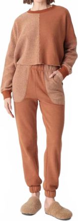 Electric & Rose Amber Tai Long Sleeve Sweatshirt In Brown / Tan