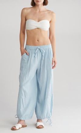 Boho Me Double Gauze Cargo Pants in Blue at Nordstrom Rack, Size X-Large