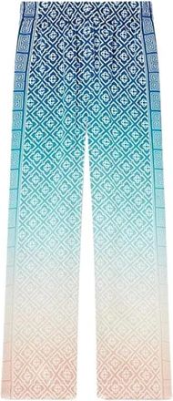 Casablanca Wijde broek - Dames - Wijde Broeken - Blauw - S - Polyester - Broeken