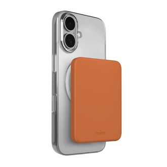 Puro Bater&iacute;a Externa Magn&eacute;tica Usb-c Magsafe Ultradelgada De 4200 Mah - Naranja