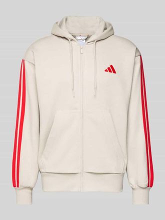 adidas Sweatjacke mit Kapuze in Beige, Größe XXL