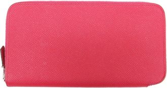 Herm&egrave;s Pink Leather Long Wallet (Bi-Fold) (Pre-Owned)