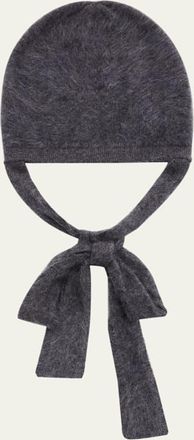 Lisa Yang The Brushed Cashmere Tied Hood