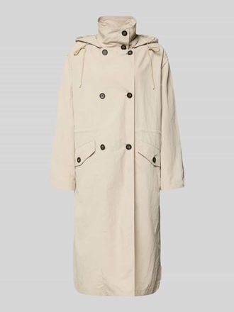 Marc O'Polo Relaxed Fit Trenchcoat in Crinkle-Optik in Sand, Gr&ouml;&szlig;e 34
