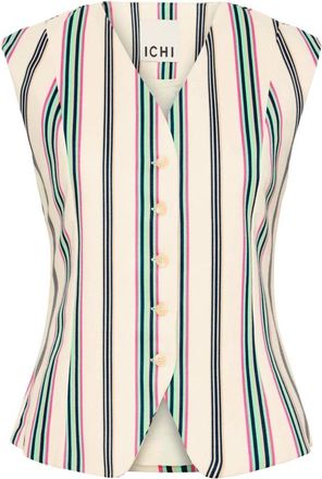 Ichi Heren - Dames - Gillet - Veelkleurig - 2XL - Kostuums