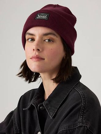 Levi's Backpatch Beanie - Womens - One Size - Neutral / Chocolate Truffle