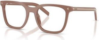 Prada 50mm Rectangle optical glasses in Brown at Nordstrom