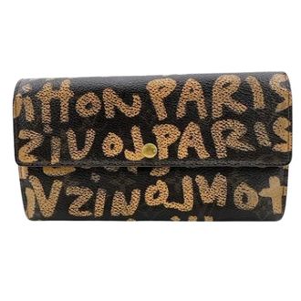 Louis Vuitton Pre-owned Wallets, female, Brown, Size: ONE SIZE Pre-owned Long wallet (tri-fold)