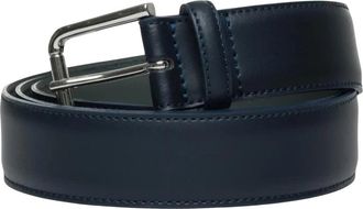 HUGO BOSS Navya St Riem - Heren - Riemen - Blauw - 90 CM - Leer - Accessoires