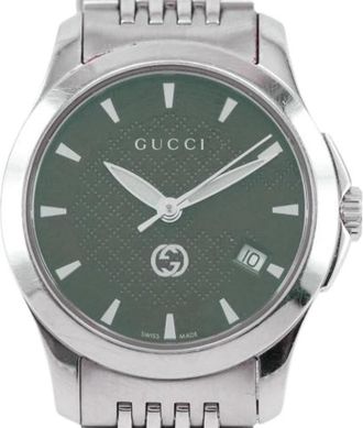 Gucci Pre-owned Vintage Polshorloge - Dames - Vintage Horloges - Groen - ONE Size - Vintage