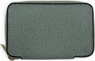 Valextra Blue Gray Leather Coin Purse/Coin Case (Pre-Owned)
