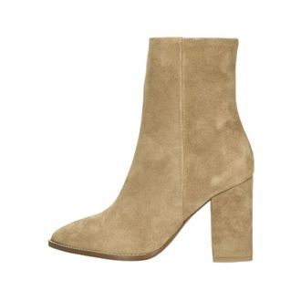 Notre-V 46936 Laarzen met Hak - Dames - Schoenen - Beige - Maat: 40 EU Leer
