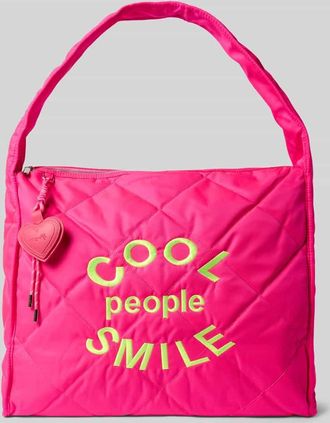 Miss Goodlife Shopper mit Statement-Stitching Modell Cool People in Pink, Gr&ouml;&szlig;e 1