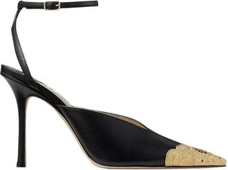 Jimmy Choo London Faiz 100 - Dames - Schoenen - Zwart - Maat: 38 EU Leer