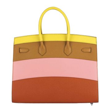 Herm&egrave;s Birkin 35 Sellier Top Handle Bag - Sunrise Rainbow