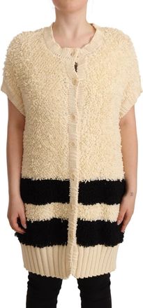 Alberta Ferretti Short Sleeve Button Cardigan Womens Sweater (Pre-Owned)