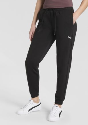 Puma Trainingshose PUMA W TAD ESSENTIAL FT JOGGER, Damen, Gr. XS, N-Gr, schwarz (puma schwarz), Sweatware, Obermaterial: 70% Baumwolle, 30% Polyester, regu