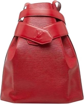 Louis Vuitton Pre-owned Vintage Bucket Bag - Dames - Vintage Tas - Rood - ONE Size - Leer - Vintage